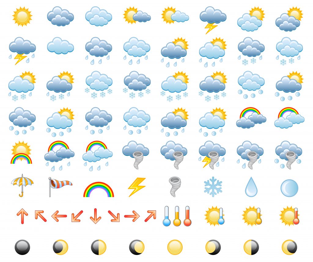 Значки погоды картинки